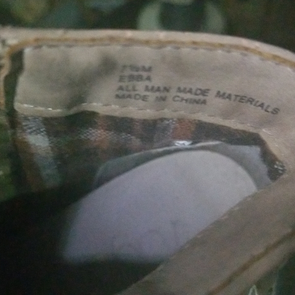 Tan faux leather ankle boots 7.5 - Picture 5 of 5